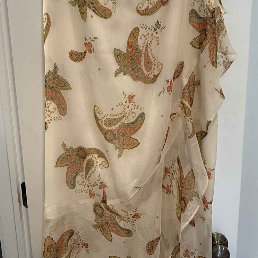 NWT - Vince Camuto Multicolor Paisley Scarf Skirt
